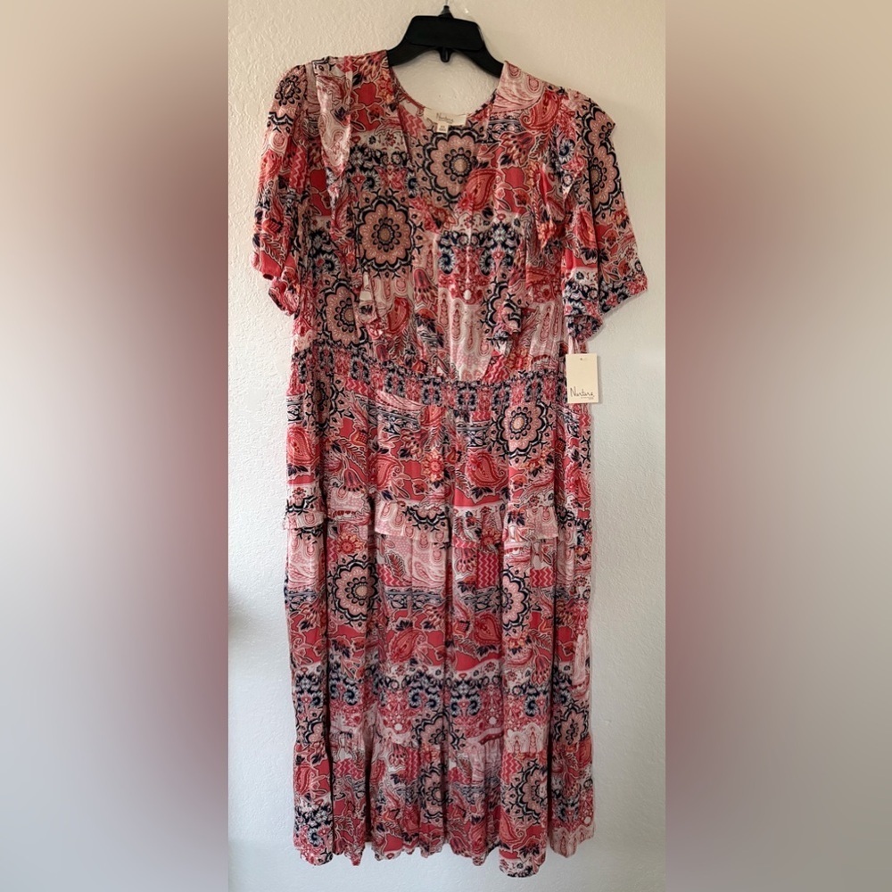 Nurture By Westbound Chic Floral Midi Dress in Size-2X